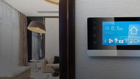 Smart speaker on a table